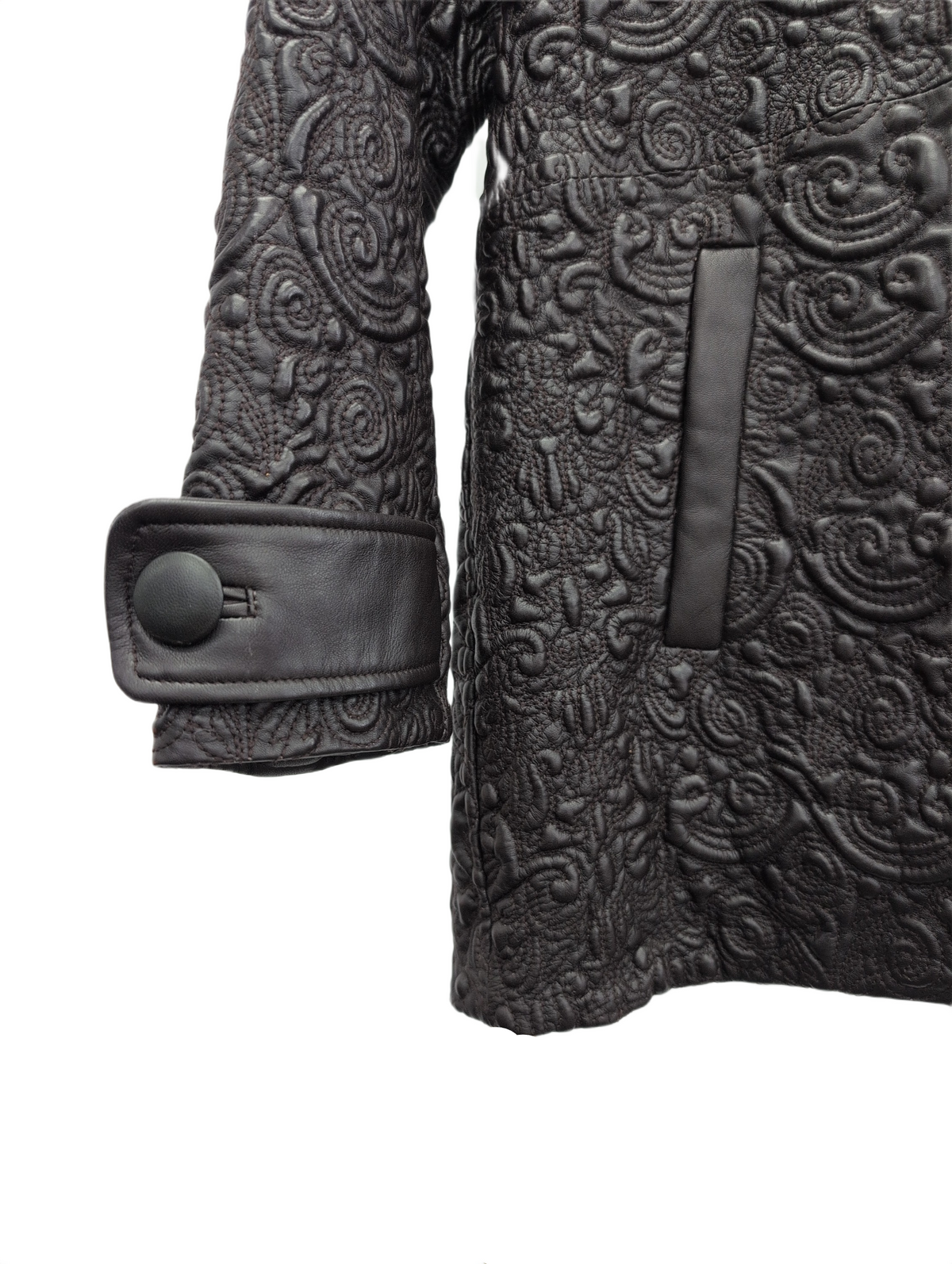 Embossed Leather Jacket