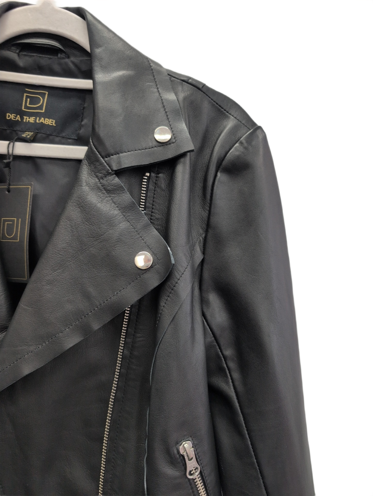 Cropped Leather Jacket