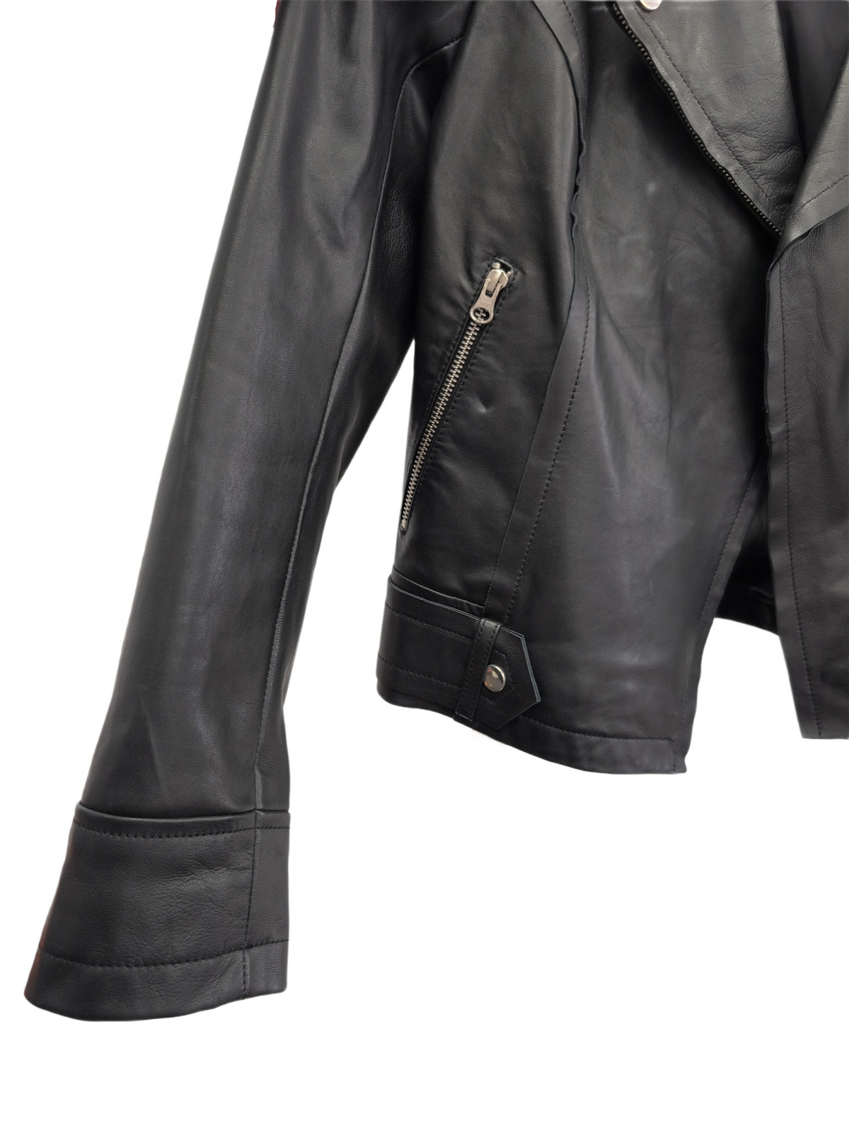 Cropped Leather Jacket